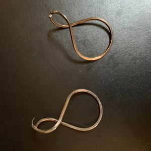 Versani Small Silver Twisted Hoop Earrings